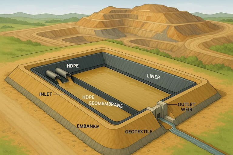 Settling Pond Tambang: Solusi Penting Pengelolaan Air Limbah di Dunia Pertambangan