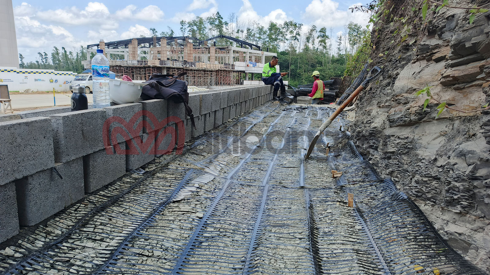 Dinding Penahan Tanah Timbunan Qubika Hotel (IKN) (4)